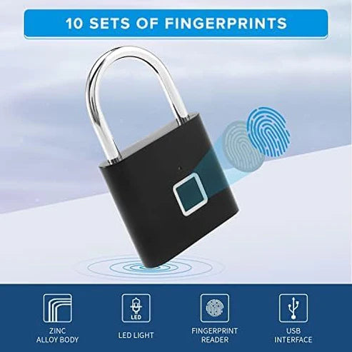 MWCO™ - Fingerprint Intelligent Keyless Padlock