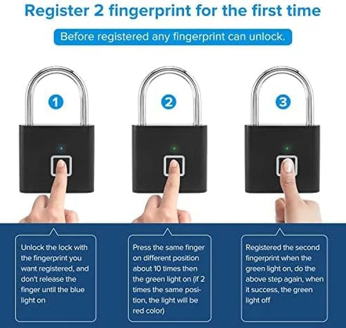 MWCO™ - Fingerprint Intelligent Keyless Padlock